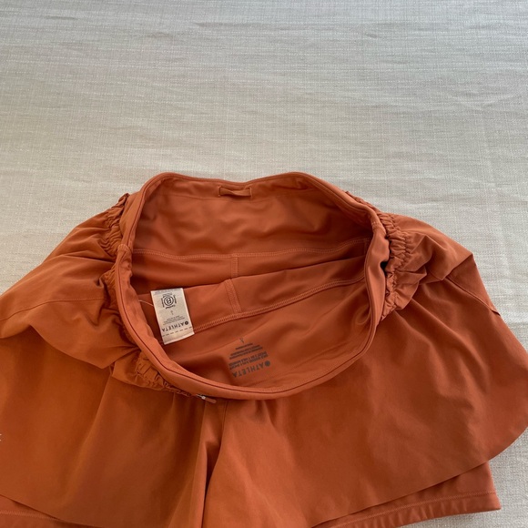 Athleta Women's Rust Orange Skorts - Picture 5 of 7